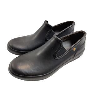 Bogs Women's Size US 7 Rue Black Rubber Slip On Low Ankle Rain Boots